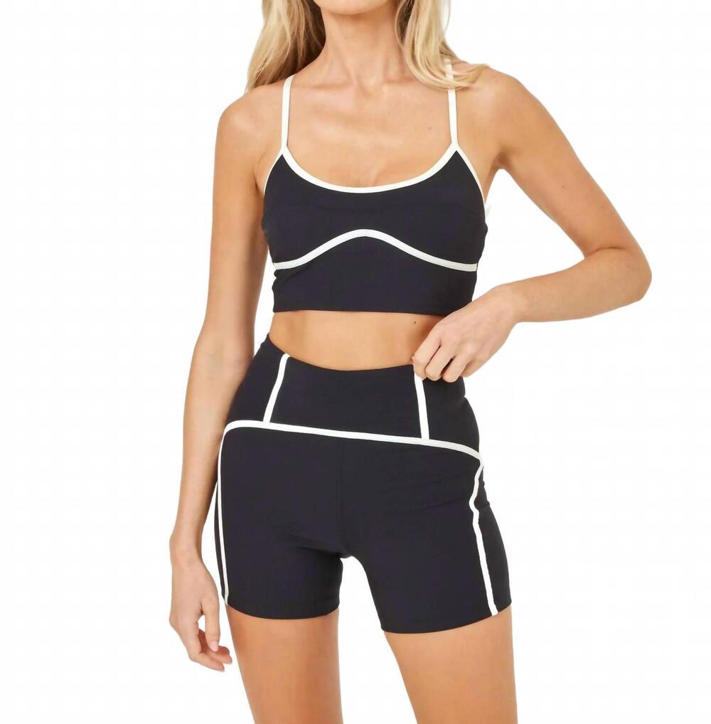 NEW L*SPACE revel activewear top in black